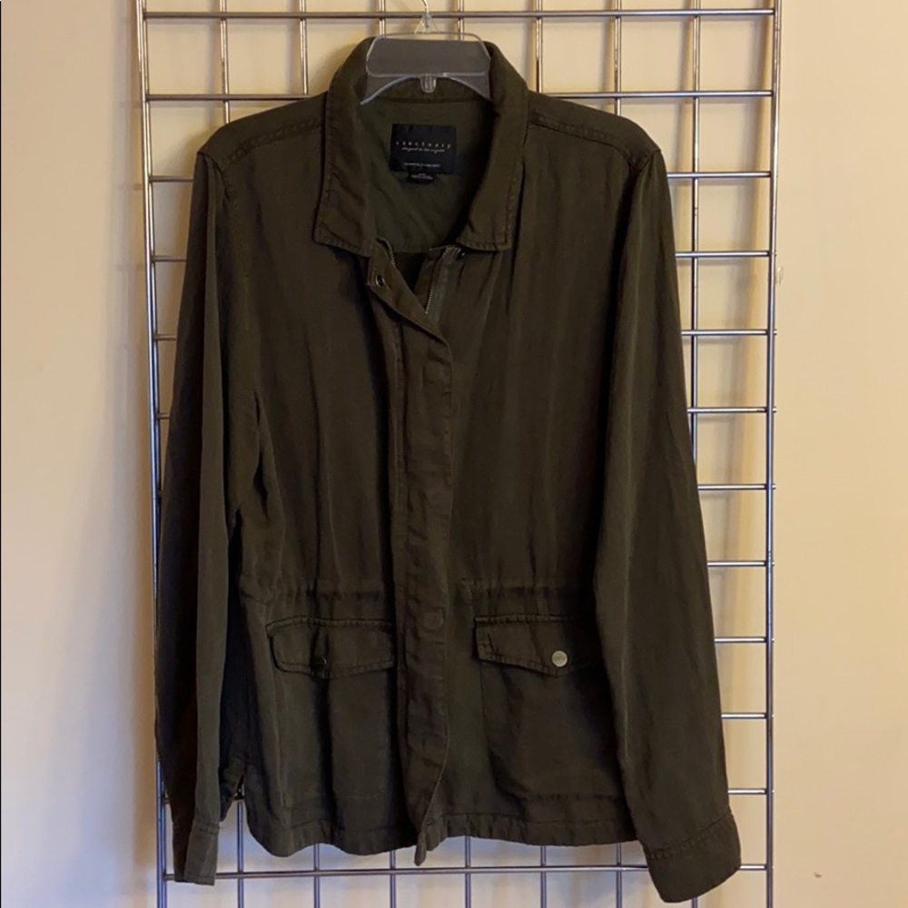 Sanctuary Drawstring Waist Military Jacket